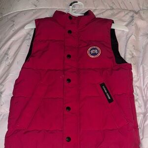 Canada Goose Vibrant Red Puffer Vest